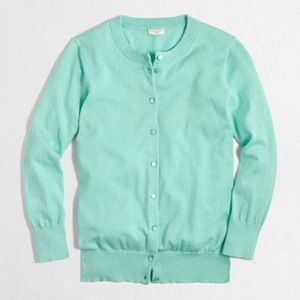 J Crew Clare Mint Cardigan